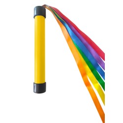 Różdżka gimnastyczna ze wstążkami, jednostronna