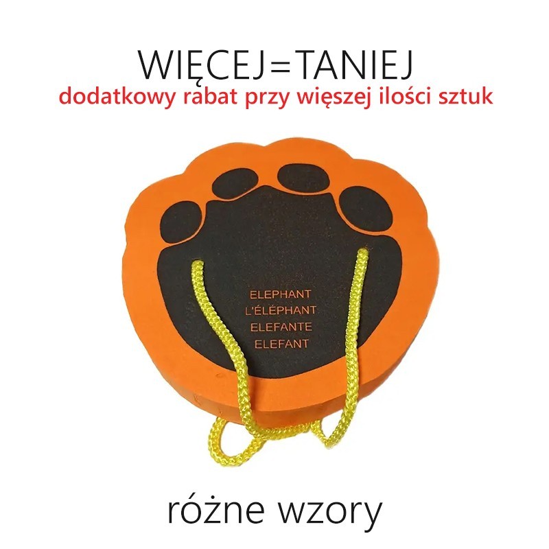 Szczudła piankowe ŚLADY ŁAP - RÓŻNE KOLORY