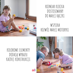 Klocki Magnetyczne Alilo 40 elementów - Kreatywna Zabawa