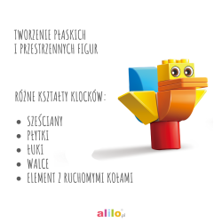 Klocki Magnetyczne Alilo 40 elementów - Kreatywna Zabawa