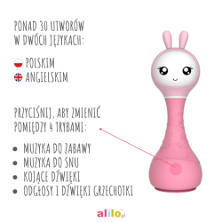 Alilo Smarty Bunny R1 - Inteligentna Zabawka Edukacyjna