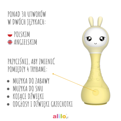 Alilo Smarty Bunny R1 - Inteligentna Zabawka Edukacyjna