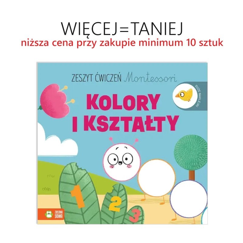 Zeszyt ćwiczeń Montessori. Kolory i kształty