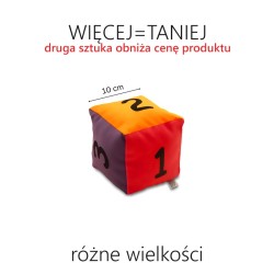 Kostka edukacyjna cyfry - RÓŻNE ROZMIARY