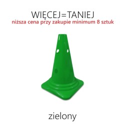 Pachołek gimnastyczny 30 cm z otworami - RÓŻNE KOLORY