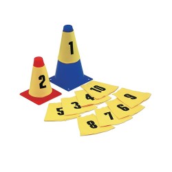 Znaczniki z numerami na pachołki 10 szt.