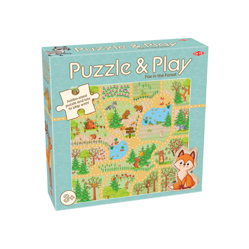 Puzzle i gra Lis w lesie - zestaw dla najmłodszych!