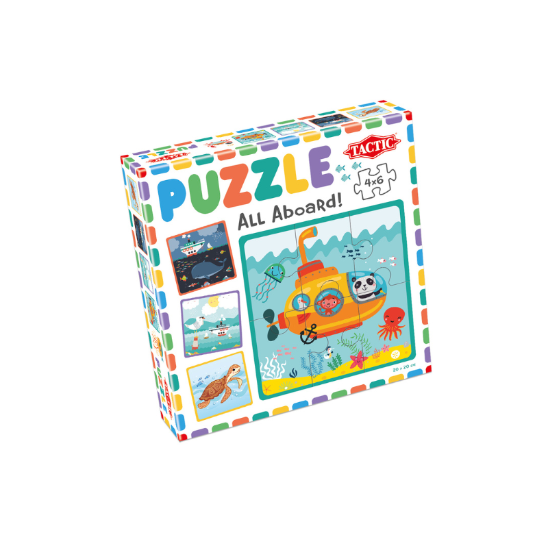Moje Pierwsze Puzzle 4x6 Wszyscy na Pokład! - Morska Przygoda!