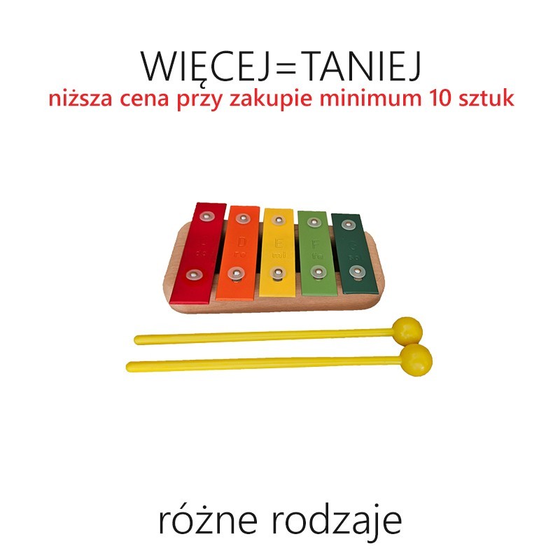 Dzwonki diatoniczne na drewnianej ramie - RÓŻNE RODZAJE