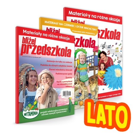 ZESTAW archiwalnych LETNICH MIESIĘCZNIKÓW