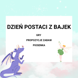 DZIEŃ POSTACI Z BAJEK w przedszkolu - pakiet pomocy dydaktycznych online