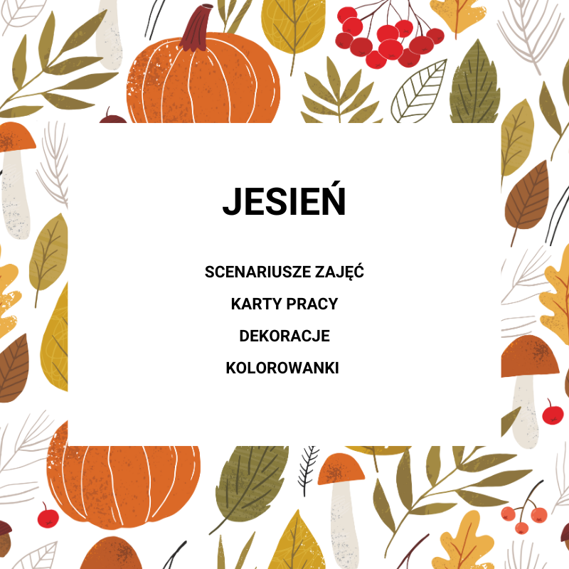 JESIEŃ w przedszkolu - pakiet pomocy dydaktycznych 1 online