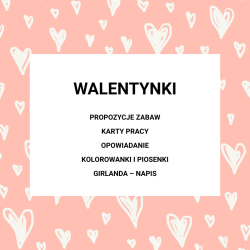 WALENTYNKI w przedszkolu - pakiet pomocy dydaktycznych online