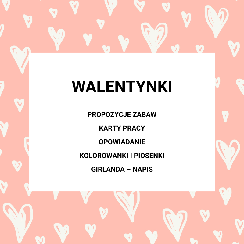 WALENTYNKI w przedszkolu - pakiet pomocy dydaktycznych online