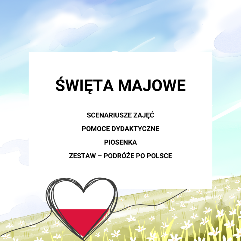ŚWIĘTA MAJOWE w przedszkolu - pakiet pomocy dydaktycznych online