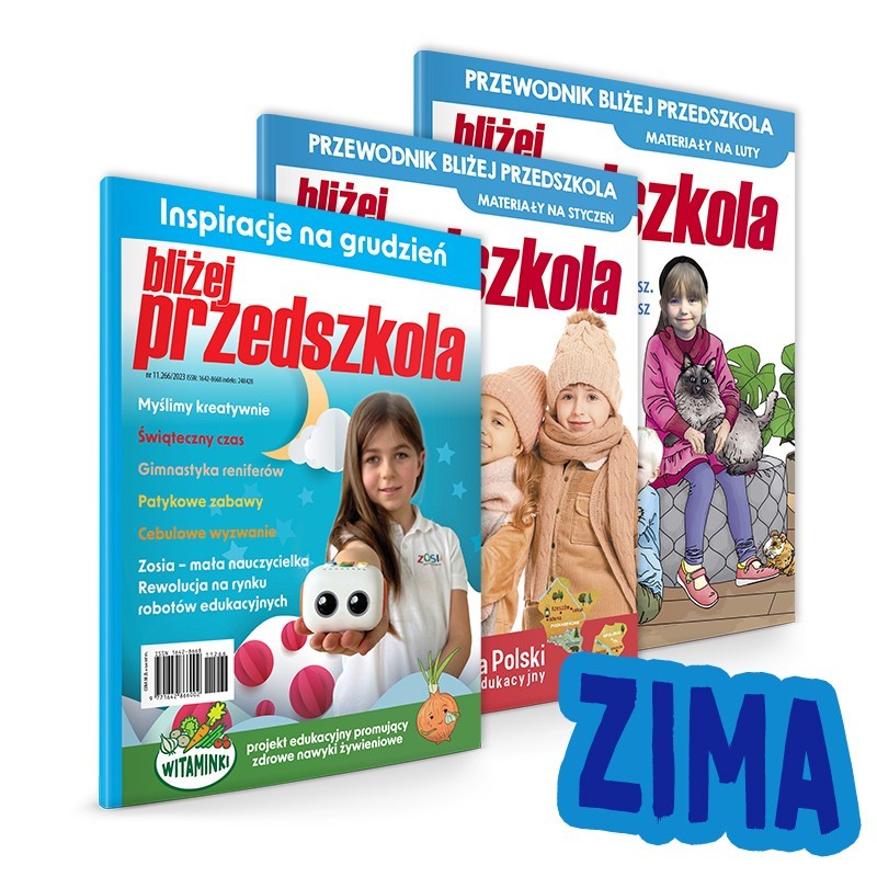 ZESTAW archiwalnych  ZIMOWYCH MIESIĘCZNIKÓW