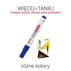 Markery suchościeralne tablicowe, 12 sztuk