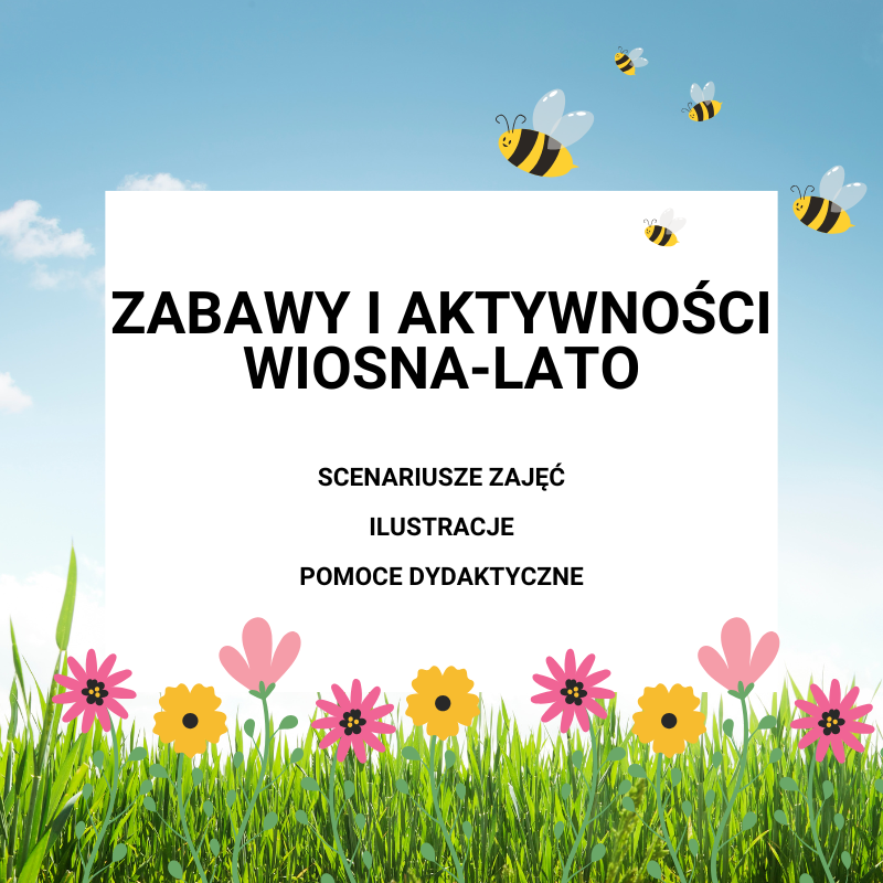 ZABAWY i AKTYWNOŚCI w przedszkolu - bank pomysłów na wiosnę i lato online