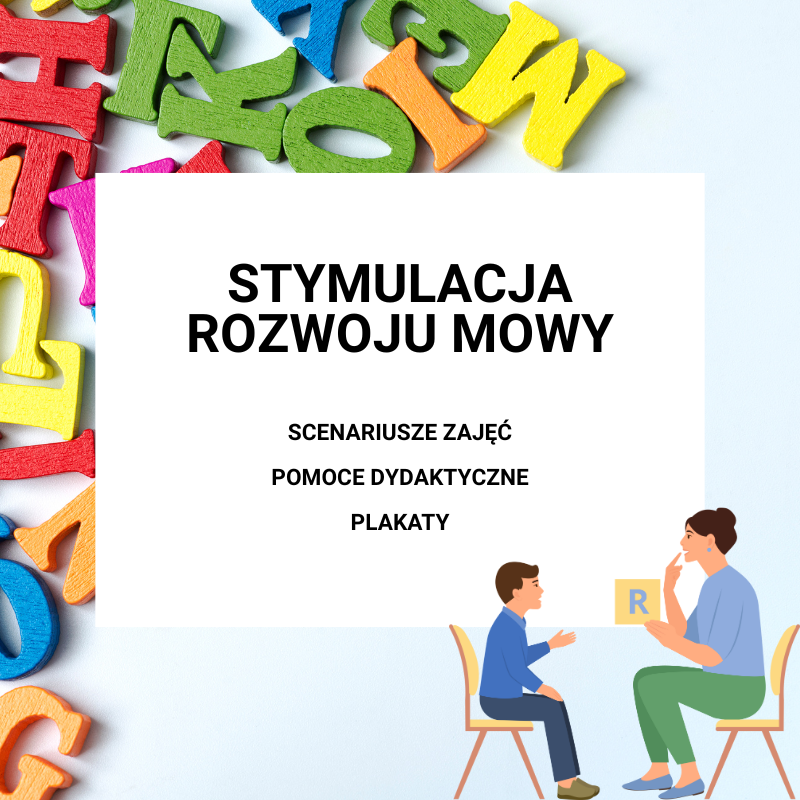 STYMULACJA ROZWOJU MOWY przedszkolaka - zestaw materiałów logopedycznych online