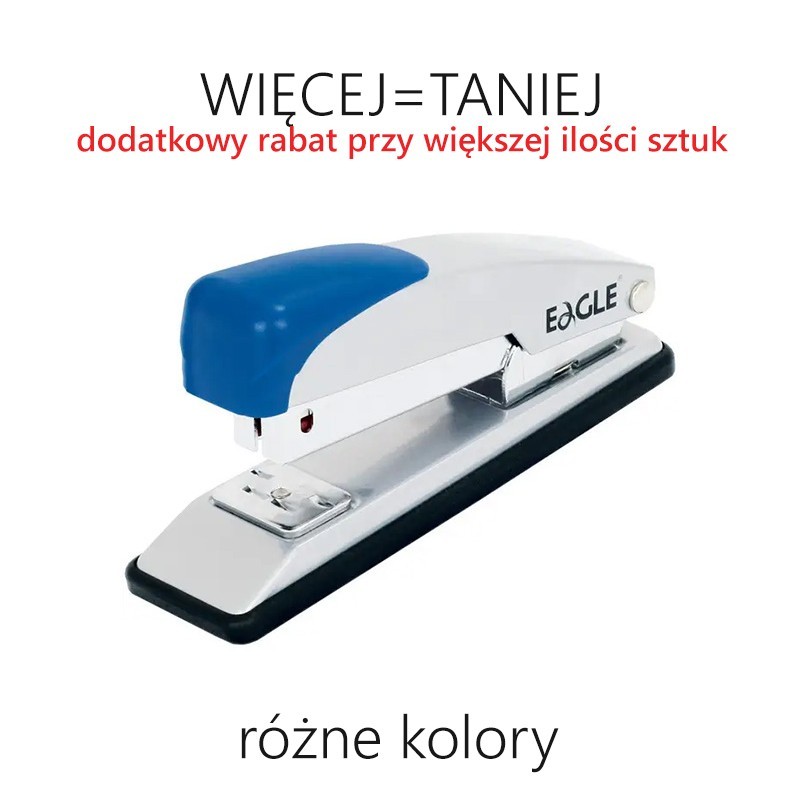 Zszywacz 20 kartek, 24/6, Eagle 205 - RÓŻNE KOLORY