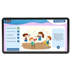 Muzyczne zabawy. Dźwięki i słowa - interaktywna aplikacja na tablicę multimedialną, komputer lub tablet