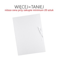 Teczka wiązana biała A4