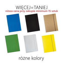 Teczka z gumką A4 (kartonowa) - RÓŻNE KOLORY