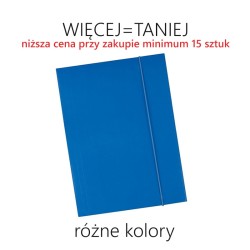 Teczka z gumką A4 (kartonowa) - RÓŻNE KOLORY