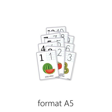 Plansze edukacyjne CYFRY od 1 do 10 - RÓŻNE FORMATY