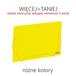 Teczka z gumką A4 (polipropylenowa) - RÓŻNE KOLORY
