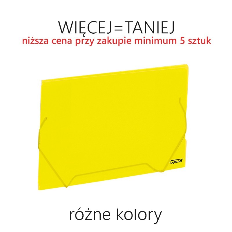 Teczka z gumką A4 (polipropylenowa) - RÓŻNE KOLORY