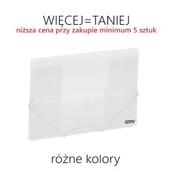Teczka z gumką A4 (polipropylenowa) - RÓŻNE KOLORY