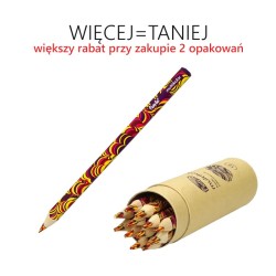Kredka multikolor, 12 szt. w tubie