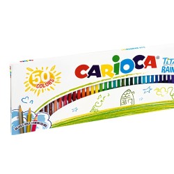 Kredki sześciokątne 50 kolorów, ołówkowe WYMAZYWALNE