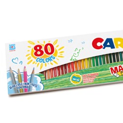 Kredki sześciokątne 80 kolorów, ołówkowe