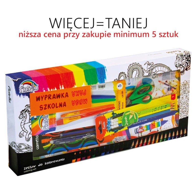 Wyprawka szkolna MEGA PAKA - 20 elementów