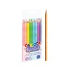 Kredki sześciokątne 12 kolorów, ołówkowe PASTELOWE KOLORY