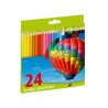 Kredki sześciokątne 24 kolory, ołówkowe