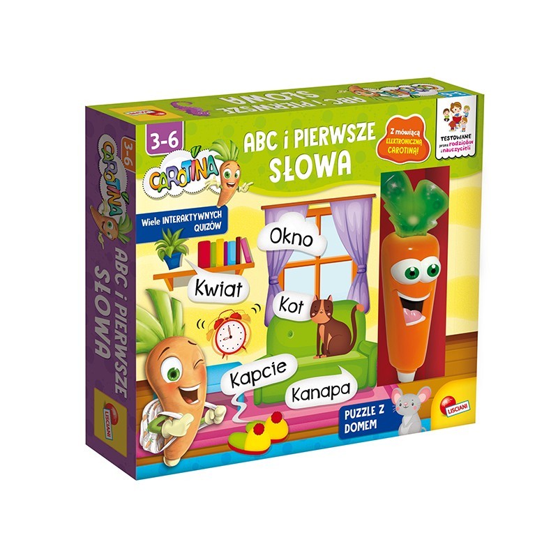 Carotina - ABC i pierwsze słowa - interaktywne quizy dla dzieci