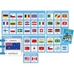 Flagi świata - memory