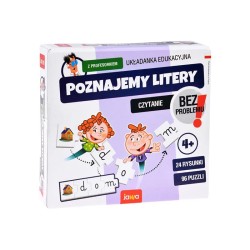 Poznajemy litery z Profesorkiem. Układanka edukacyjna
