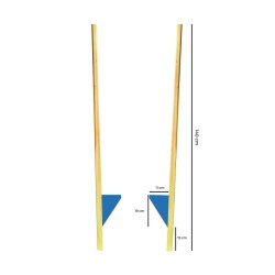 Szczudła drewniane MAŁE 140 cm dla dzieci - RÓŻNE KOLORY