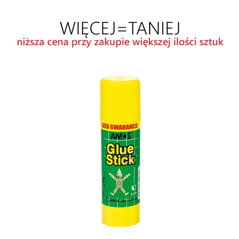 Klej w sztyfcie 15 g Glue Stick Amos