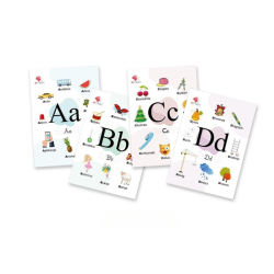 Plansze edukacyjne ALFABET - 23 karty A5
