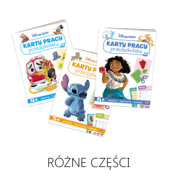 Disney Uczy. Karty pracy przedszkolaka - RÓŻNE CZĘŚCI