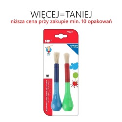Pędzle dla dzieci z uchwytem Easy grip (cena za 2 sztuki)