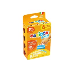 Farby do malowania palcami 8 kolorów po 50 ml Carioca