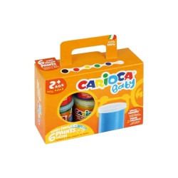 Farby do malowania palcami 6 kolorów po 80 ml Carioca