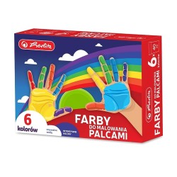 Farby do malowania palcami 6 kolorów po 40 ml
