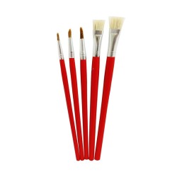 Pędzle do farb olejnych i akwareli, 5 szt.